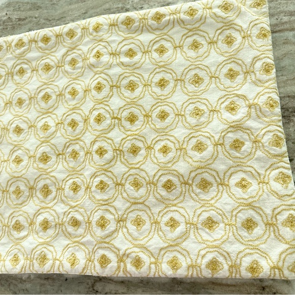 Set of 4 Yellow & White Paisley Floral Cloth Placemats -Home Decor - Picture 7 of 16